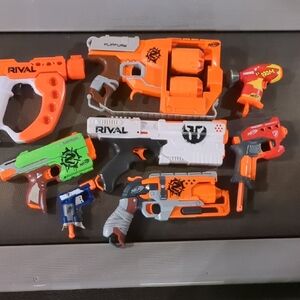 Nerf Rival Blaster Collection - Orange, Green, Red, Blue, Gray